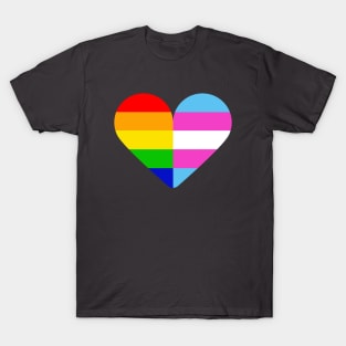 Transgender Pride Love Hear T-Shirt